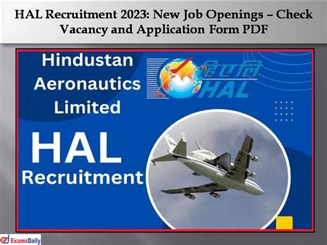 Hal Recruitment Out Check Vacancy And Application Form Pdf