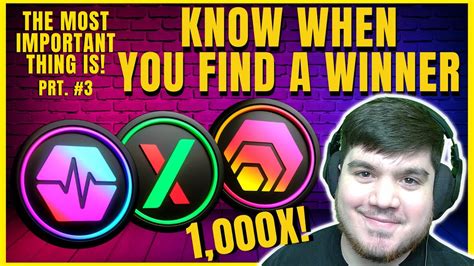 The Most Important Thing Is KNOW WHEN YOU FIND A WINNER 1 000X