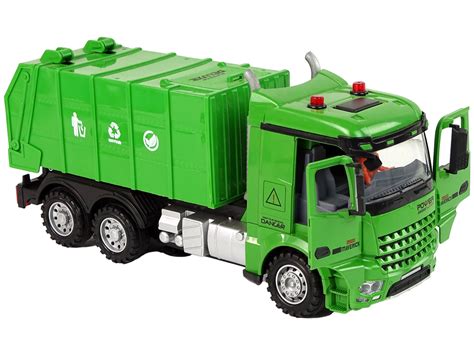 Green Remote Controlled Garbage Truck Remote Control 2.4G Lights Sound | Toys \ R/C vehicles ...