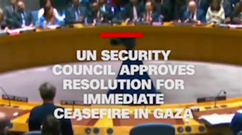 The Us Allowed A Gaza Ceasefire Resolution To Pass At The Un What Does