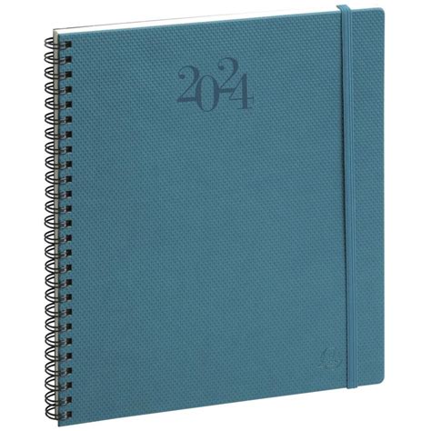 Agenda Semainier Exacompta Swan à Spirale 22 W 185 X 225 Cm Bleu