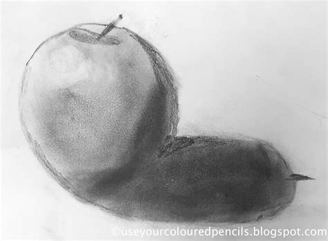 Use Your Coloured Pencils: Still Life Apple Drawings