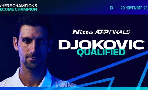 Novak Djokovic Earns 15th Nitto Atp Finals Qualification Atp Tour