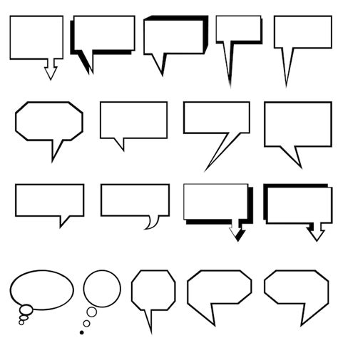 Premium Vector Speech Bubble Collection