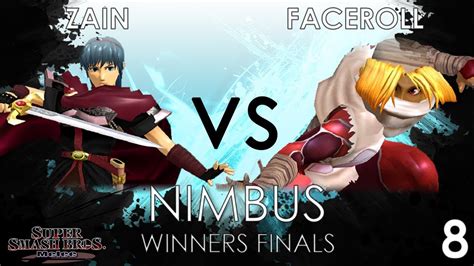 Nimbus 8 Zain Marth VS Captain Faceroll Sheik SSBM Winners