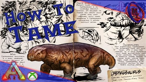 Ark Survival Evolved How To Tame Lystrosaurus Youtube