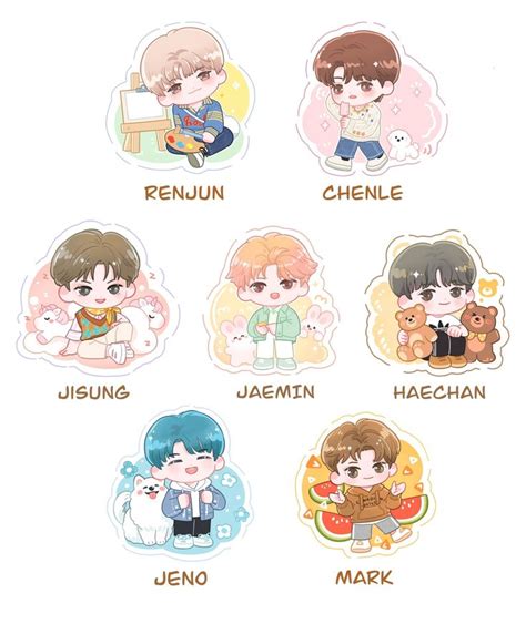 NCT Dream Sticker Cartoon Waterproof Mark Nct Jeno Jaemin Jisung