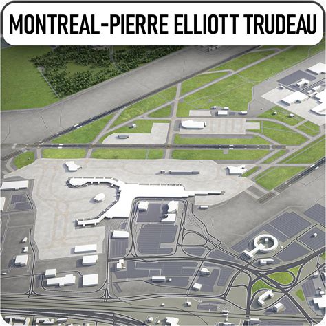 蒙特利尔皮埃尔·埃利奥特·特鲁多国际机场-YUL 3D模型 $299 - .unknown .3dm .dae .dwg .fbx .max