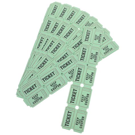 100 Pcs Ticket Raffle Tickets Travel - Walmart.com