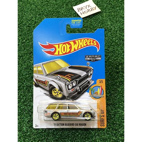 Hot Wheels US Carded Surf S Up Datsun Bluebird Wagon Zamac Shopee Malaysia