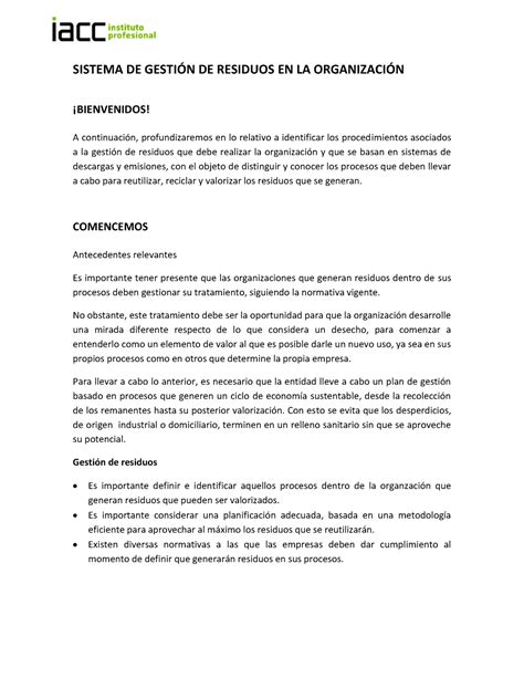 S Notas Profundizacion Rilri Des Sistema De Gesti N De Residuos