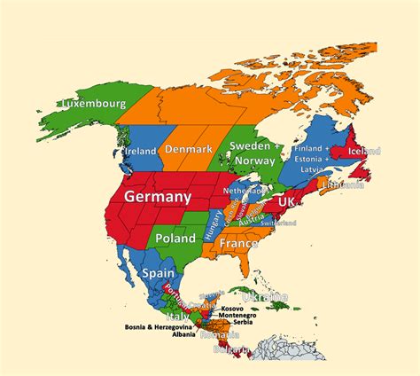 What if Europe and North America switched populations? : r/europe