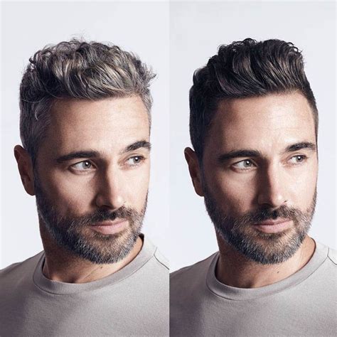 Grey Hair Men Grey Hair Coverage Mens Hair Colour