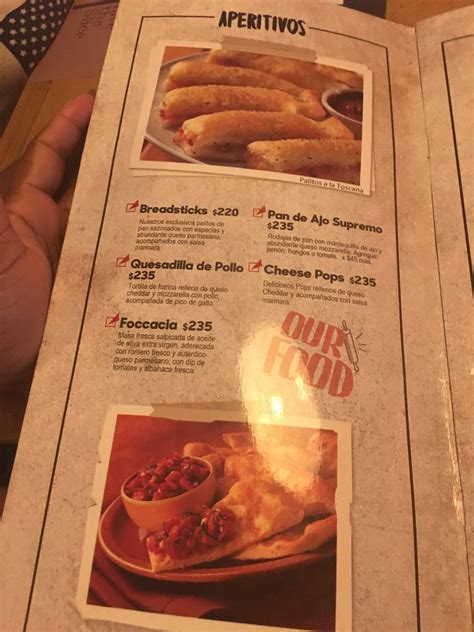 Carta Del Restaurante Pizza Hut Santiago De Los Caballeros F X F