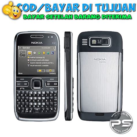 Jual HP Nokia E72 Qwerty Single Sim Jadul Mewah Fitur Lengkap