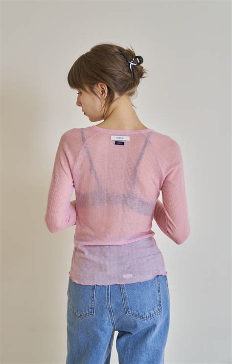 Noeud Essential Raglan T Shirt Pink Noeud