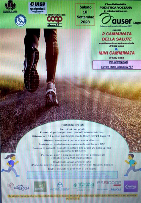 Locandine 2023t3 2a Camminata Della Salute Lugo RA Sabato 16