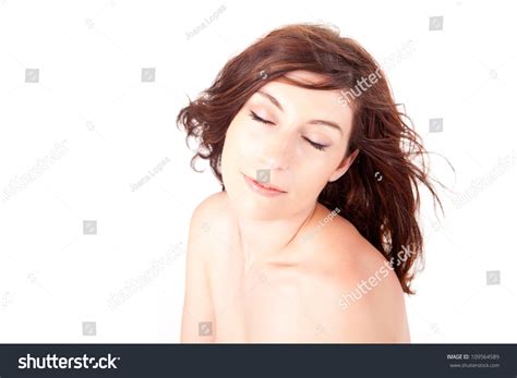 Beautiful Naked Woman Over White Background Stock Photo 109564589 Shutterstock