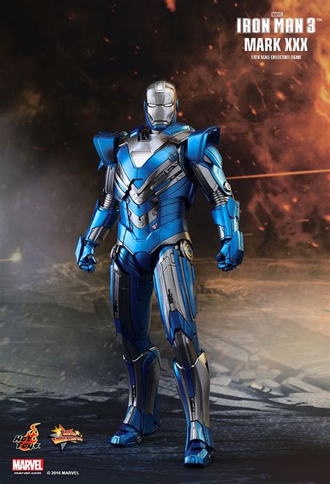 Toyhaven Hot Toys Mms Iron Man Scale Blue Steel Mark Xxx Cm Tall Collectible Figure
