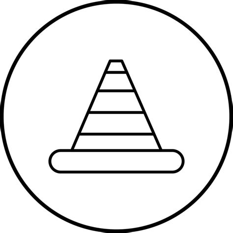 Traffic Cone Vector Icon 20689803 Vector Art At Vecteezy