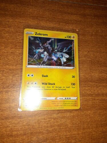 Pokemon Swsh Vivid Voltage Zekrom Holo Rare Ebay