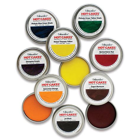 Enkaustikos Hot Cakes Encaustic Paint Set Of 8 Extended Academy Colors 45 Ml Tins Michaels