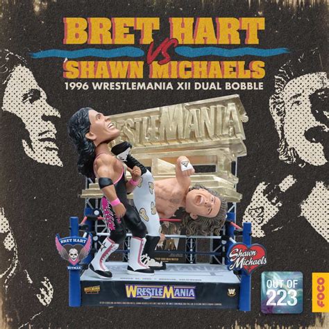 FOCO WWE Bret Hart vs. Shawn Michaels WrestleMania 12 Limited ...