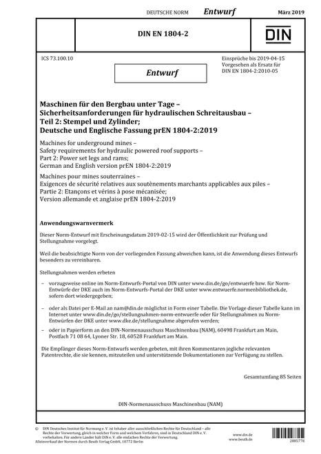 DIN EN 1804-2 - DRAFT