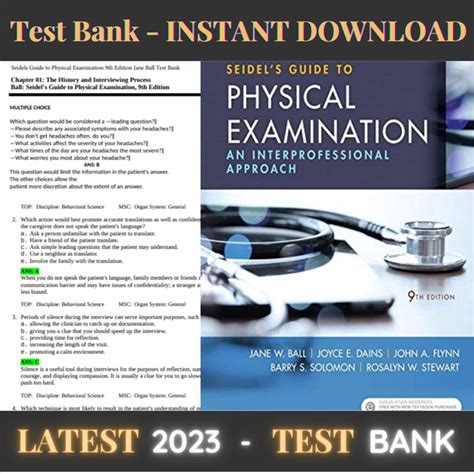 Latest Seidels Guide To Physical Examination Th Editio Inspire