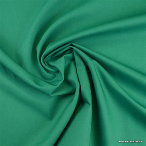 Tissu Serg Gabardine Vert Emeraude Pour Confection