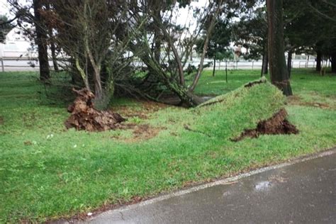 Rues envahies par la mer arbres arrachés gros excès de vitesse les