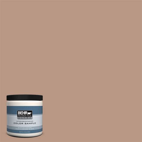 BEHR Premium Plus Ultra 8 Oz 250F 4 Stone Brown Satin Enamel Interior