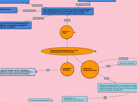 Derechos Fundamentales Y Sus Mecanismos De Mind Map