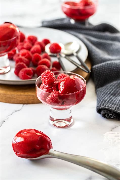 Homemade Raspberry Sorbet Sugar Salt Magic