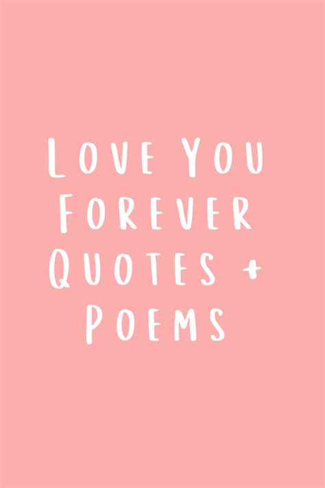 I Love You Always And Forever Poems