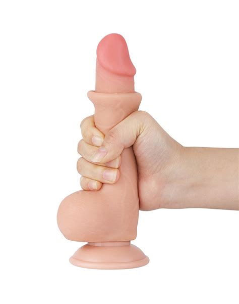 LoveToy Sliding Skin Dildo cm Ø cm Nude Product details