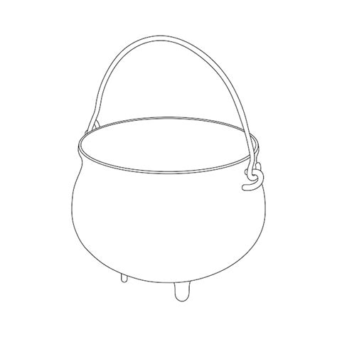 Premium Vector Hand Drawn Cartoon Vector Illustration Cauldron Icon