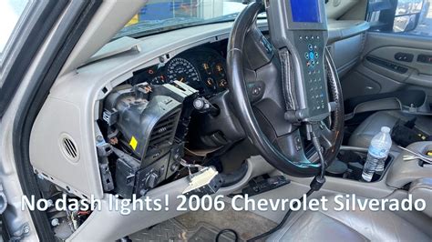 2006 Chevrolet Silverado Dash Lights Not Working Youtube