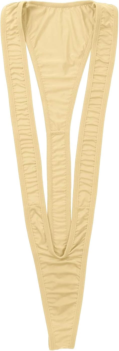 Yoojia Damen Slingshot Badeanzug Mini Einteiler Bikini Dessous Durchsichtig Monokini Micro G