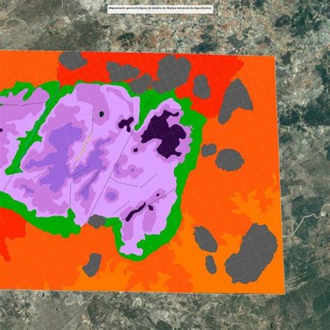 Mapeamento Geomorfol Gico De Detalhe Do Maci O Estrutural De Gua