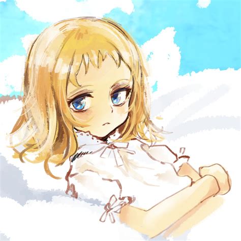 Orenjipiiru Original Derivative Work Highres 1girl Blonde Hair Blue Eyes Dress