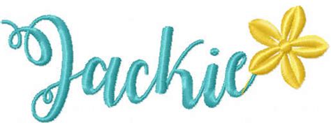 Jackie Name Free Embroidery Design