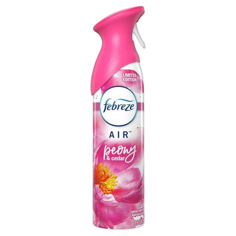 Febreze Odor Eliminating Air Freshener Peony And Cedar 8 8 Fl Oz