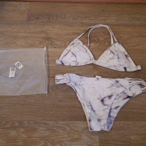 SoHot Swimwear Swim Nwt Micro Blue Stripe Sheer Mesh Gstring Bikini Poshmark