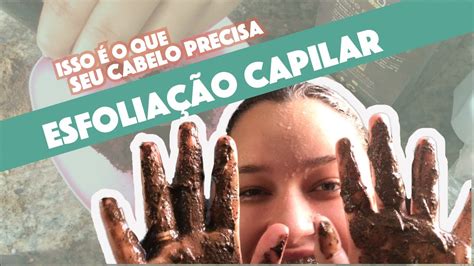 PEELING CAPILAR CASEIRO ESFOLIAÇÃO DO COURO CABELO COMBATE A QUEDA