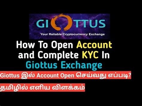 Giottus Account Opening Process Tamil How To Register In Giottus And