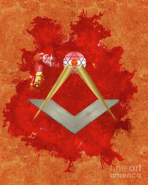 Freemason Masonic Symbols Painting By Esoterica Art Agency Fine Art