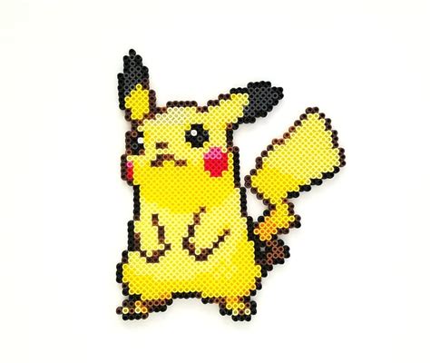 Pikachu Pokemon Perler Fused Bead Sprite - Etsy