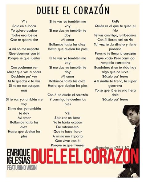 Arriba 104 Foto Que Mas Quieres De Mi Enrique Iglesias Letra Mirada Tensa