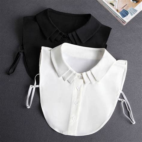 Fashion White Fake Collar Women Detachable Collars Black Woman False